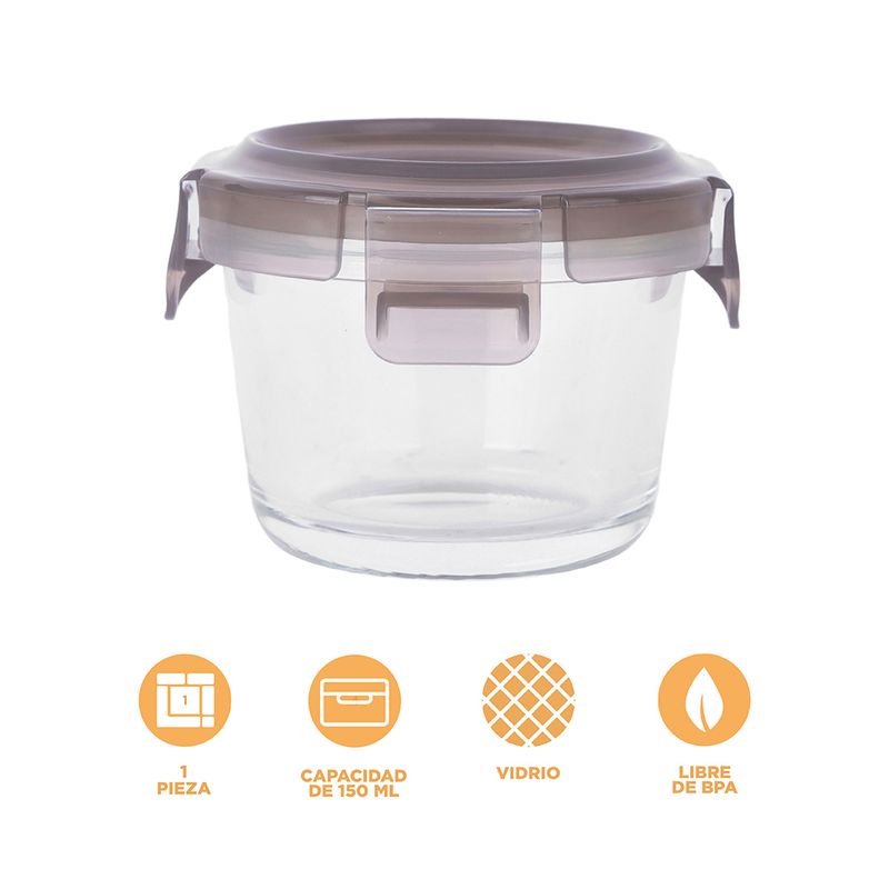 Taper-para-alimentos-de-vidrio-mini-de-150-ml-Silver-Gray-4-27744