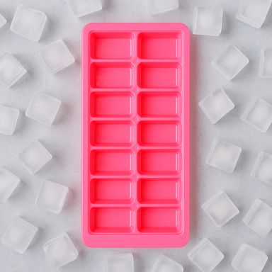 Molde para cubitos de hielo serie mis pastelitos 16 cubitos * 2 bandejas rosa -  Mis Pastelitos