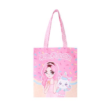 Bolso de compras mis pastelitos color rosa -  Mis Pastelitos