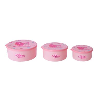 Taper para almacenar alimentos de la serie mis pastelitos 3 piezas -  Mis Pastelitos