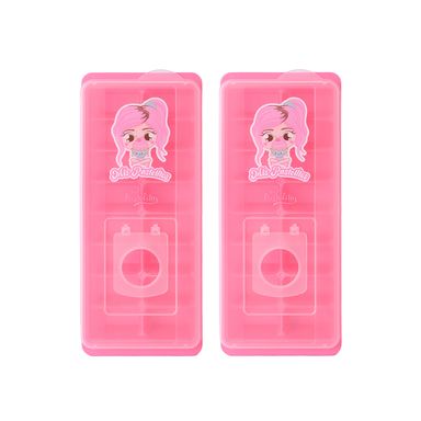 Molde para cubitos de hielo serie mis pastelitos 16 cubitos * 2 bandejas rosa -  Mis Pastelitos