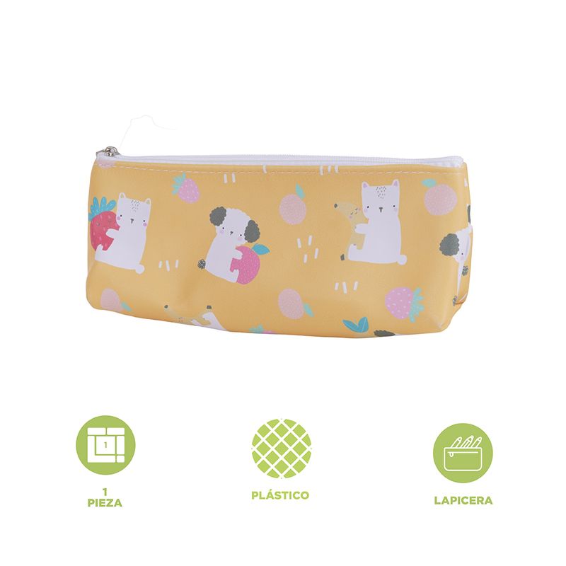 Cartuchera-de-pu-de-la-serie-stick-figure-puppy-amarillo-serie-miniso-Miniso-5-27207
