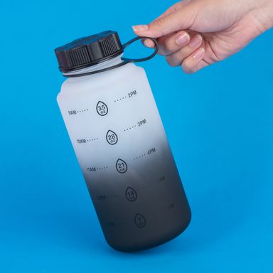 Tomatodo de plástico degradado serie blanco y negro 1000 ml -  Miniso