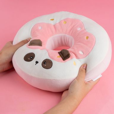 Peluche panda breakfast dona rosa serie mini family -  Miniso