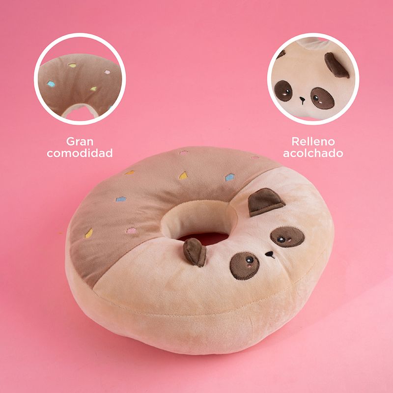 Peluche-panda-breakfast-dona-marr-n-serie-mini-family-Miniso-6-27254