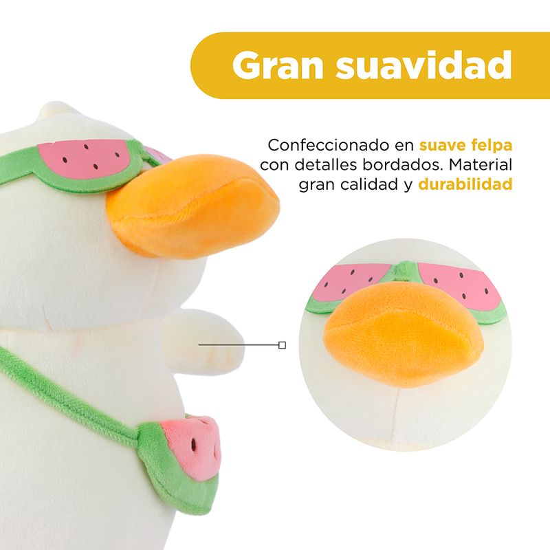Peluche-serie-playa-pato-buceador-sandia-serie-miniso-Miniso-5-27259