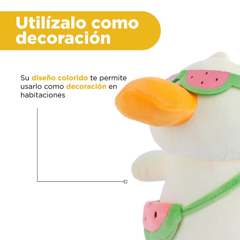 Peluche-serie-playa-pato-buceador-sandia-serie-miniso-Miniso-7-27259