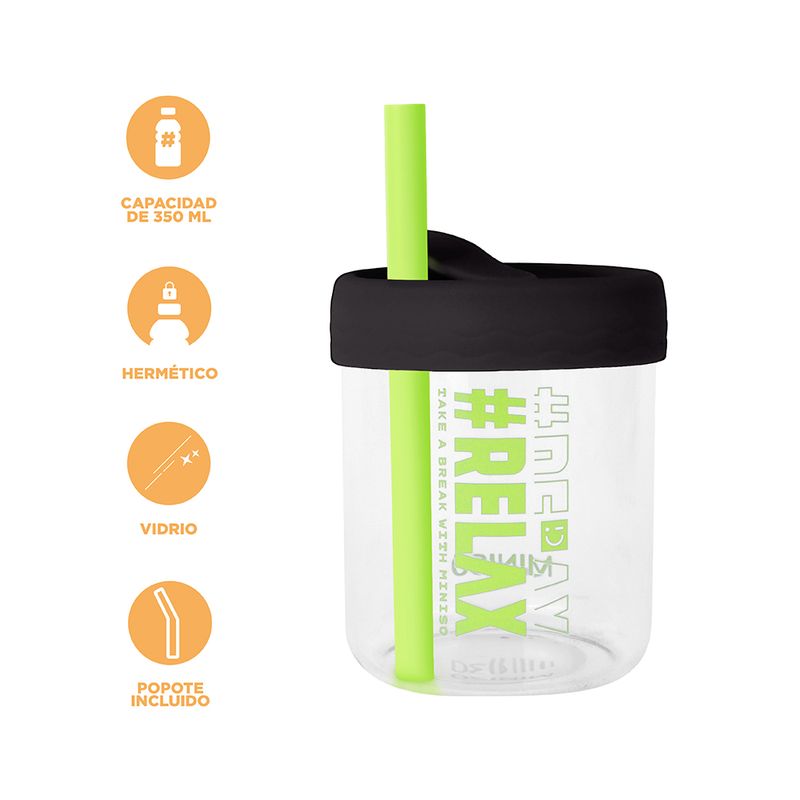 Vaso-de-vidrio-alto-con-tapa-de-silicona-350-ml-negro-Miniso-4-27261