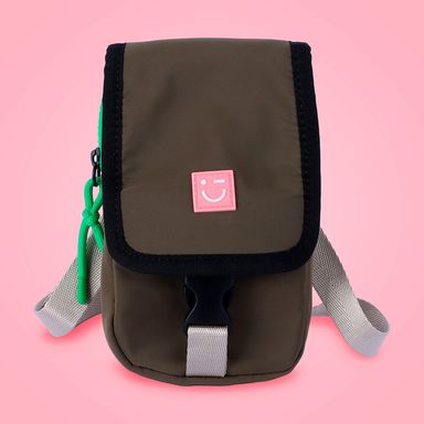 Bolso porta celular miniso serie camping verde -  Miniso