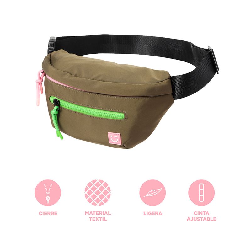 Bolso-estilo-cangurera-miniso-serie-camping-verde-Miniso-3-27300