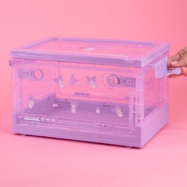 Organizador de plástico plegable con apertura lateral de personajes de sanrio xs kuromi -  Sanrio