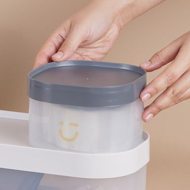 Organizador de plástico serie gris pequeña gris oscuro -  Silver Gray
