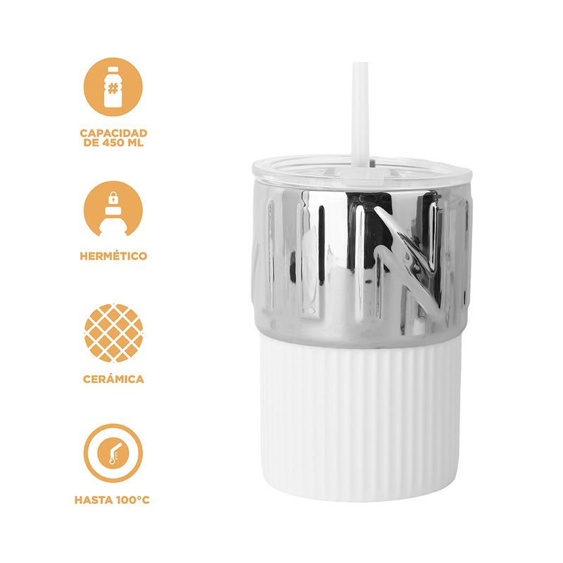 Taza-de-cer-mica-serie-gris-plata-con-popote-450ml-Silver-Gray-4-27724