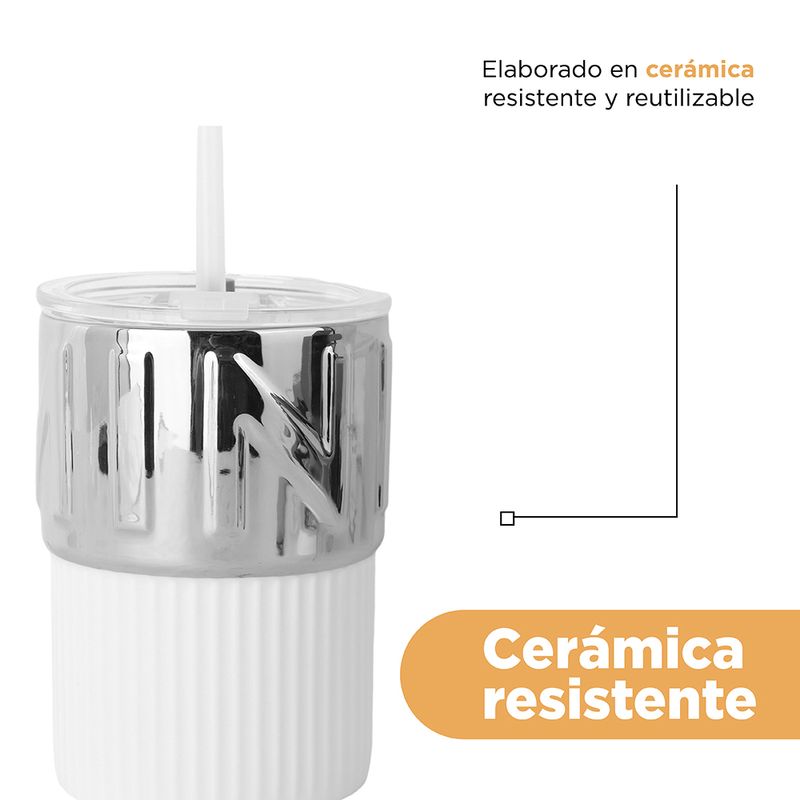 Taza-de-cer-mica-serie-gris-plata-con-popote-450ml-Silver-Gray-7-27724