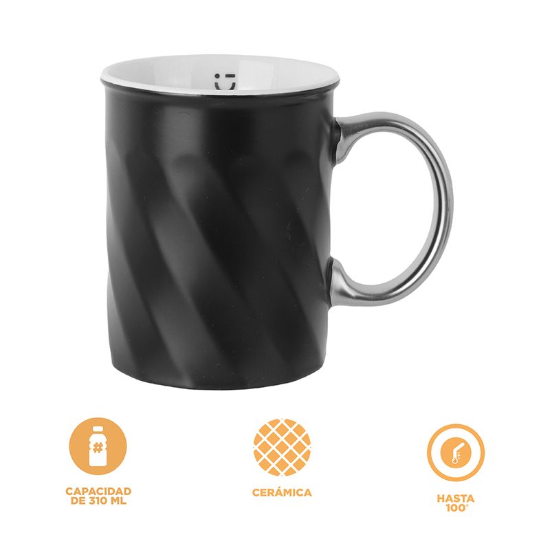 Taza-de-cer-mica-serie-gris-plateado-310-ml-negro-Silver-Gray-5-27730