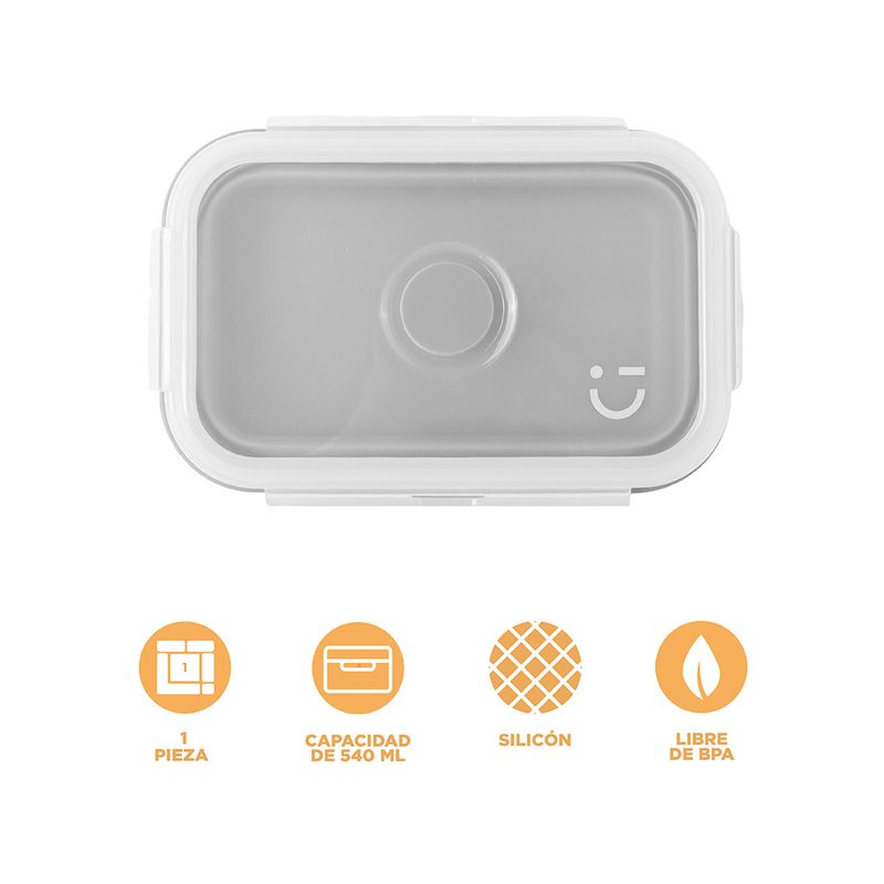 Taper-para-alimentos-plegable-de-silicona-de-540-ml-gris-Silver-Gray-5-27734