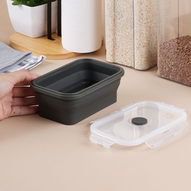 Taper-para-alimentos-plegable-de-silicona-de-540-ml-negro-Silver-Gray-2-27736