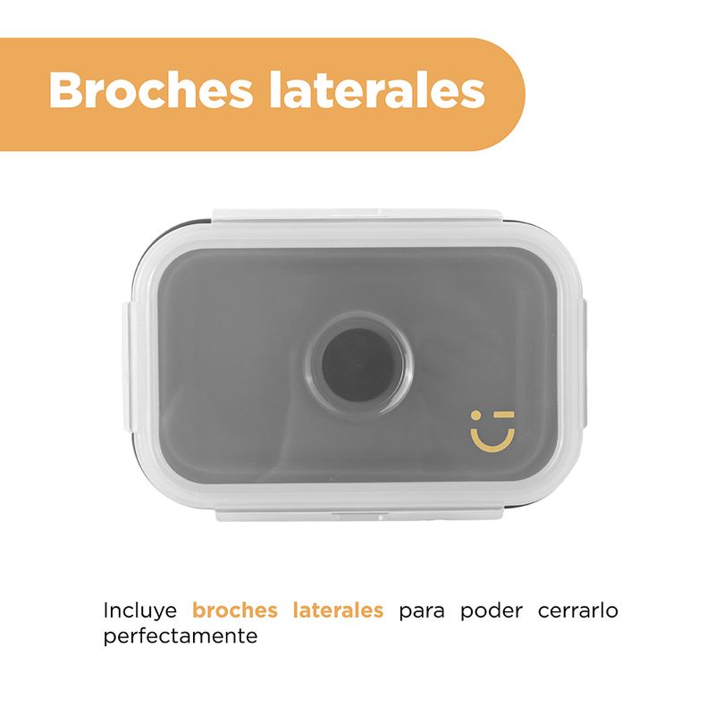 Taper-para-alimentos-plegable-de-silicona-de-540-ml-negro-Silver-Gray-6-27736