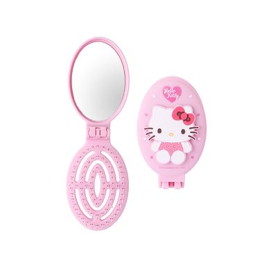 Peine plegable ovalado con espejo hello kitty -  Sanrio
