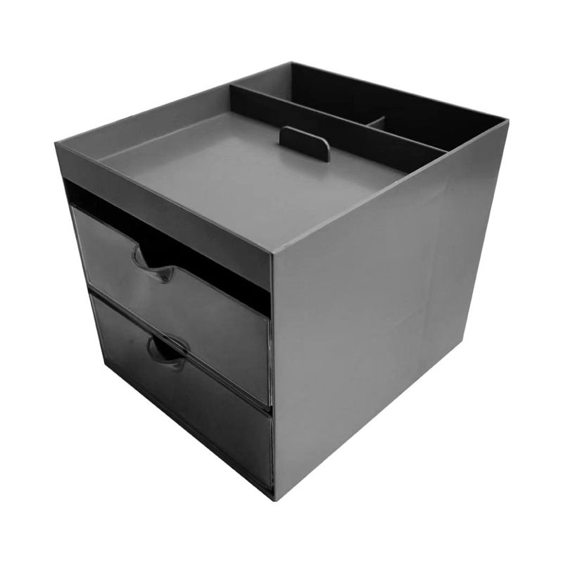 Organizador-de-pl-stico-de-doble-capa-gray-series-gris-oscuro-Silver-Gray-1-27695