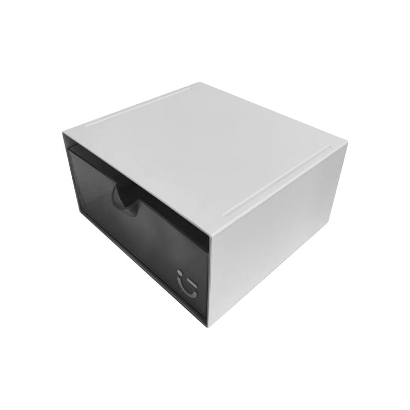 Organizador-de-pl-stico-de-una-sola-capa-serie-gris-grande-gris-claro-Silver-Gray-1-27701