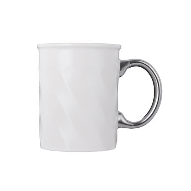 Taza de cerámica serie gris plateado 310 ml blanco -  Silver Gray