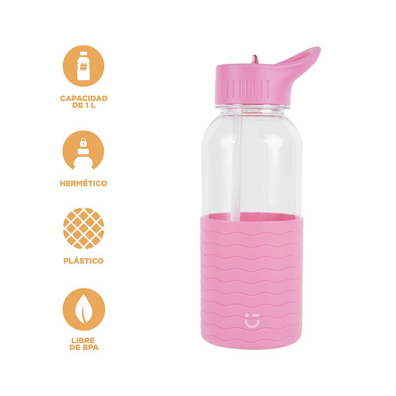 Tomatodo-de-pl-stico-con-asa-y-funda-de-color-solido-1000-ml-rosa-Miniso-4-17203