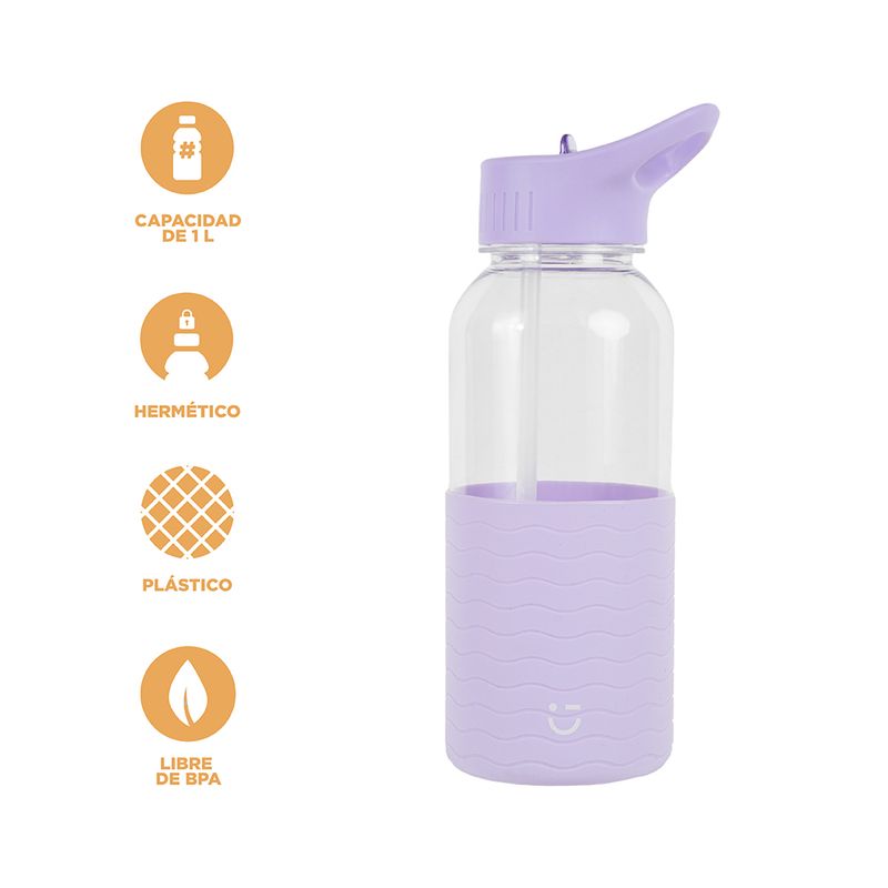 Tomatodo-de-pl-stico-con-asa-y-funda-de-color-solido-1000-ml-p-rpura-Disney-4-17207