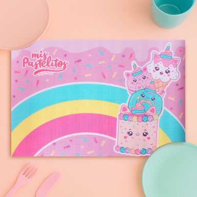 Set de manteles individuales miniso colección mis pastelitos 2 pzas -  Mis Pastelitos