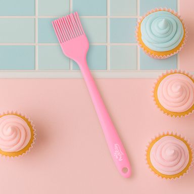 Cepillo pequeño de silicona serie mis pastelitos rosa -  Mis Pastelitos