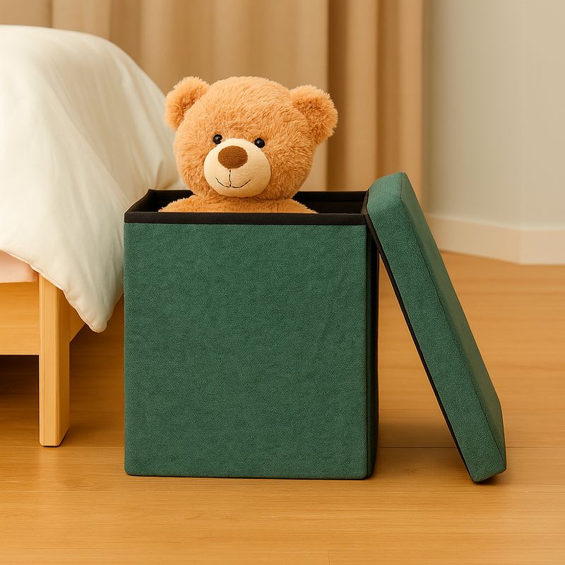 Organizador-de-tela-caja-de-almacenamiento-plegable-cuadrada-verde-Miniso-2-28260