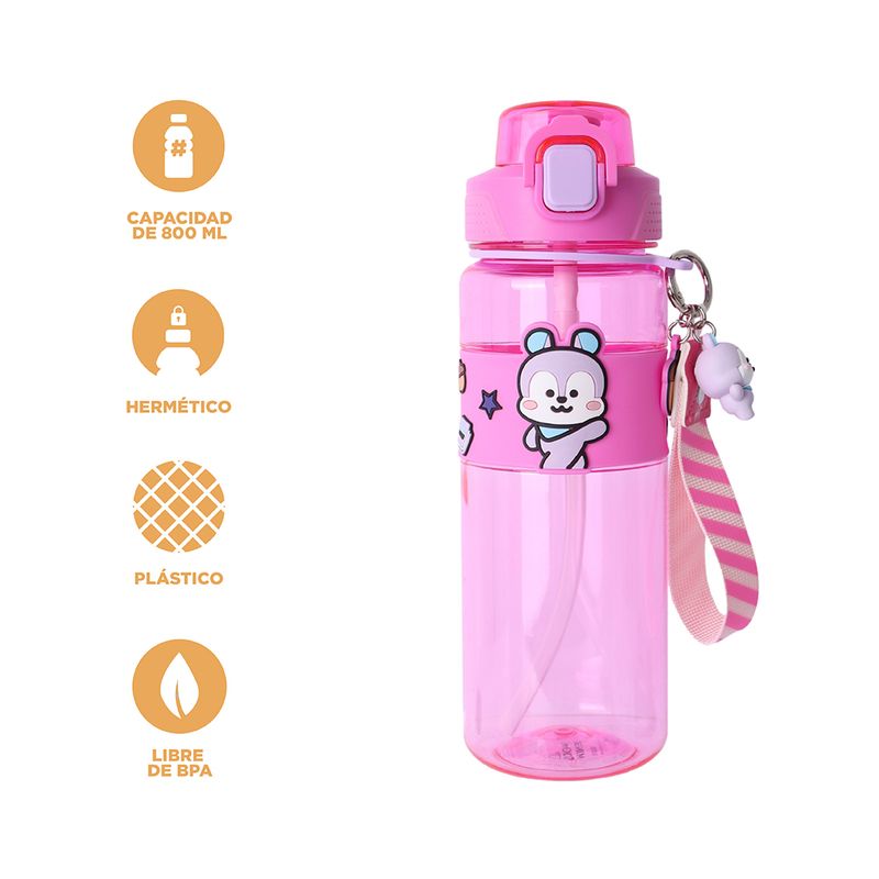 Tomatodo-de-pl-stico-de-colecci-n-bt21-con-correa-y-funda-800-ml-mang-rosa-BT21-3-28265