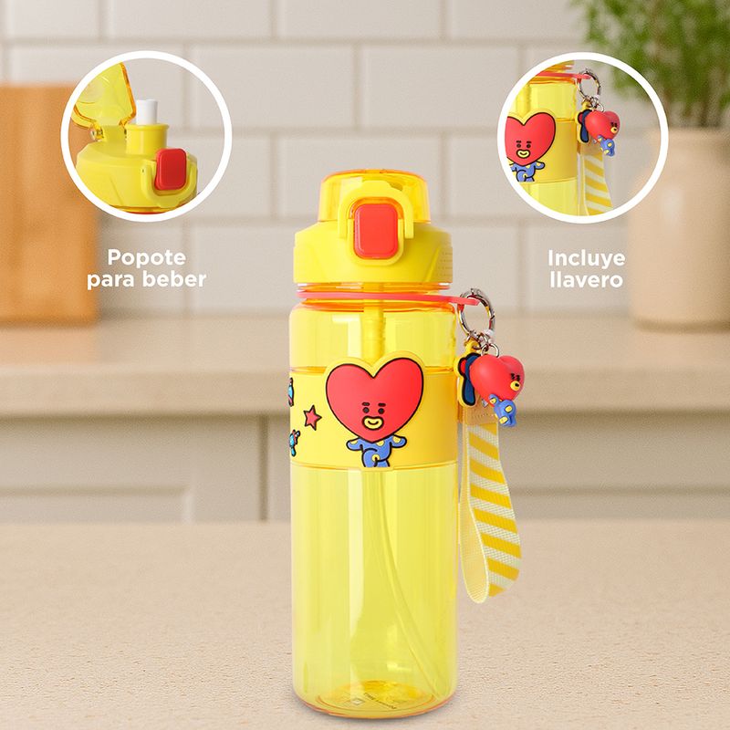 Tomatodo-de-pl-stico-de-colecci-n-bt21-con-correa-y-funda-800-ml-tata-amarillo-BT21-5-28268