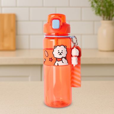Tomatodo de plástico de colección bt21 con correa y funda 800 ml rj naranja -  BT21