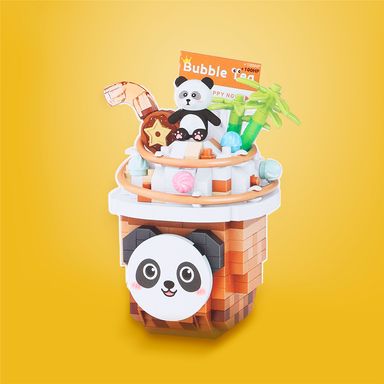 Bloques happy food té con leche panda serie miniso -  Miniso