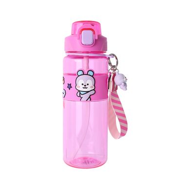 Tomatodo de plástico de colección bt21 con correa y funda 800 ml mang rosa -  BT21