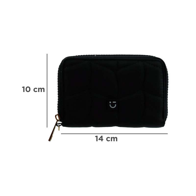 Cartera-mediana-para-mujer-miniso-serie-hojas-acolchado-negro-Miniso-8-28150