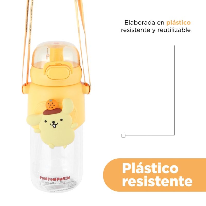 Tomatodo-de-pl-stico-de-agua-con-tapa-y-sorbete-600-ml-pompompurin-serie-sanrio-color-amarillo-Sanrio-7-28191