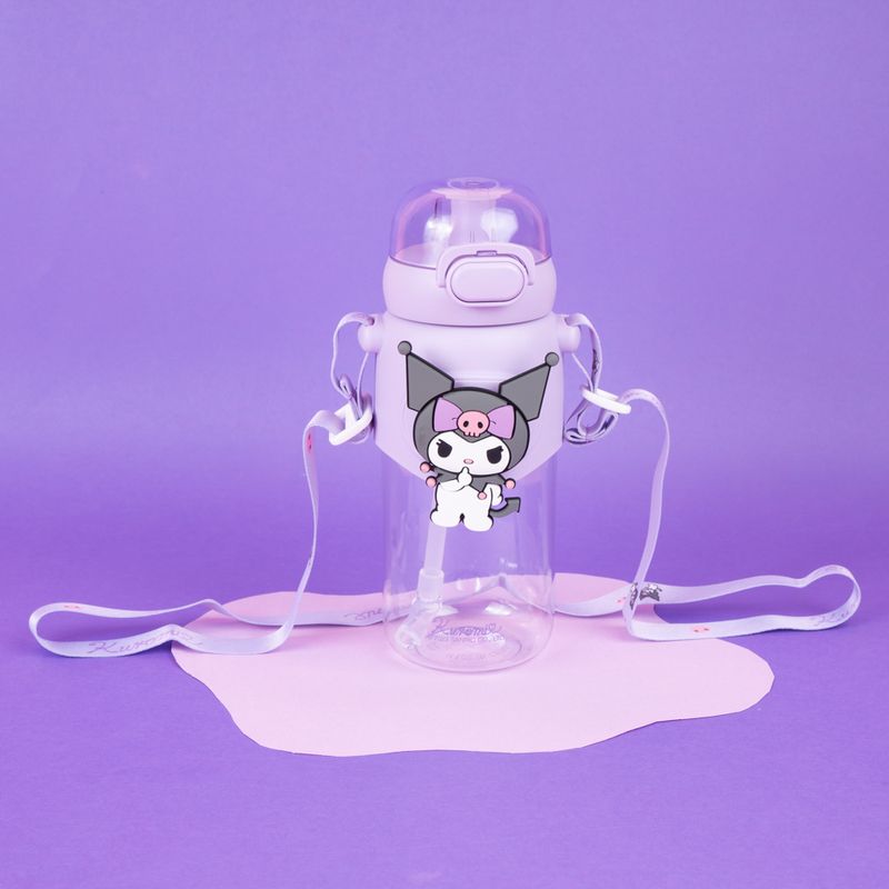 Tomatodo-de-pl-stico-de-agua-con-tapa-y-sorbete-600-ml-kuromi-serie-sanrio-color-morado-Sanrio-8-28194