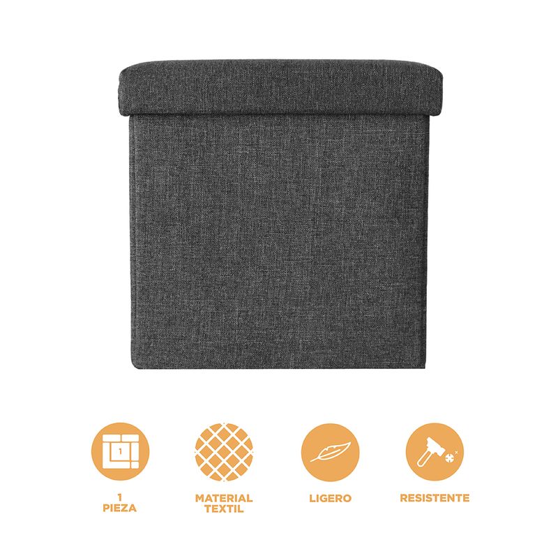 Organizador-de-tela-caja-de-almacenamiento-otomana-plegable-cuadrada-gris-Miniso-3-28262