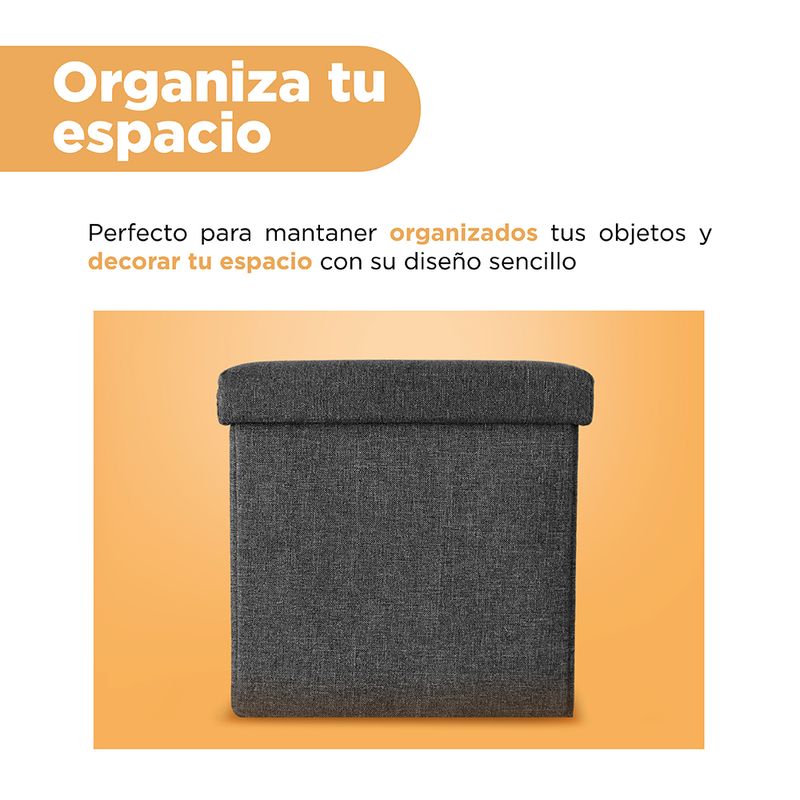Organizador-de-tela-caja-de-almacenamiento-otomana-plegable-cuadrada-gris-Miniso-4-28262