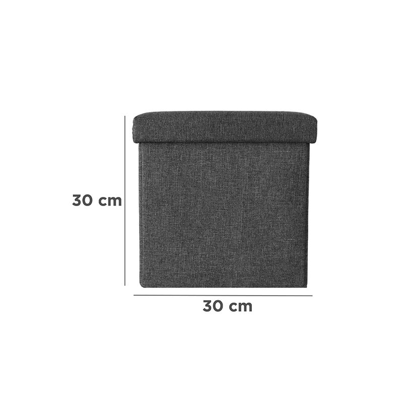 Organizador-de-tela-caja-de-almacenamiento-otomana-plegable-cuadrada-gris-Miniso-6-28262