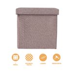 Organizador-de-tela-caja-de-almacenamiento-plegable-cuadrada-marron-Miniso-3-28263