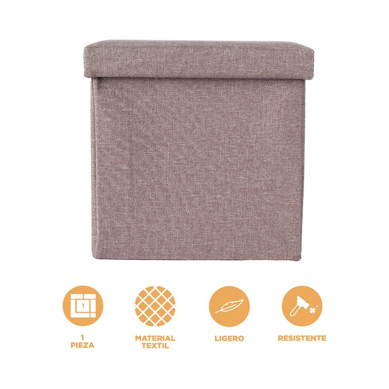Organizador-de-tela-caja-de-almacenamiento-plegable-cuadrada-marron-Miniso-3-28263