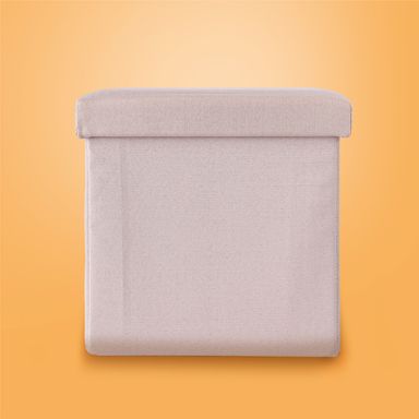 Organizador de tela caja de almacenamiento plegable cuadrada beige -  Miniso
