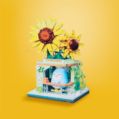 Bloques flor paisaje urbano girasol serie mini family -  Mini Family