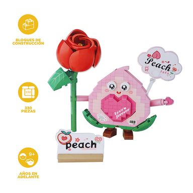 Bloques happy food melocotón serie miniso -  Miniso
