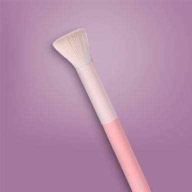 Brocha dentada para polvos durazno rosado -  Miniso