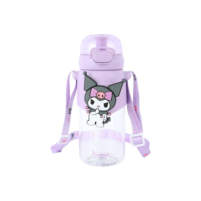 Tomatodo-de-pl-stico-de-agua-con-tapa-y-sorbete-600-ml-kuromi-serie-sanrio-color-morado-Sanrio-1-28194