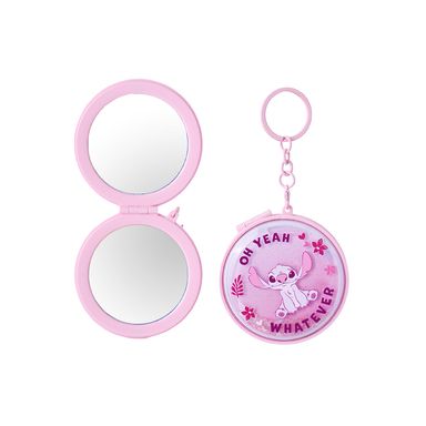 Llavero con espejo y glitter lilo stitch angel -  Disney